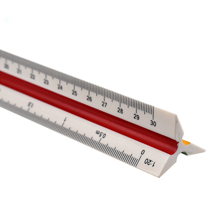 Foska Scale ruler, 30 cm, three-sided