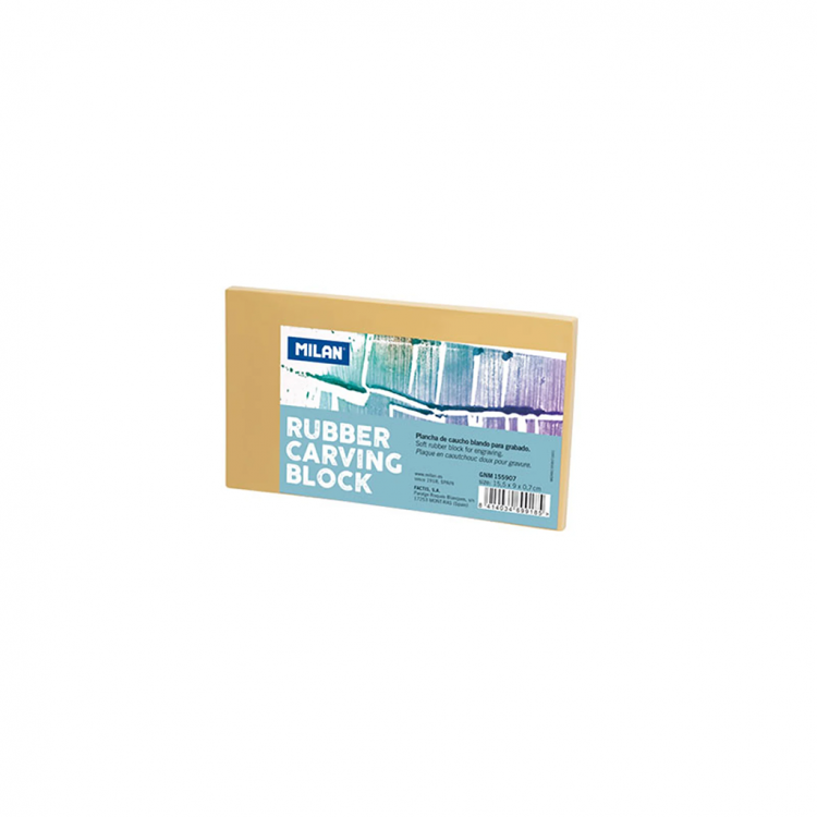 Плоча за линорез 155x90x7mm, гумен