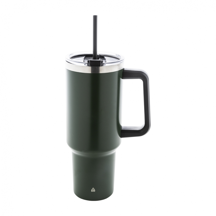 Recycled stainless steel vacuum insulated thermo mug 1200 ml