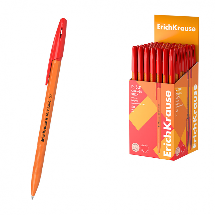 Ballpoint pen R-301 Stick Orange Erich Krause