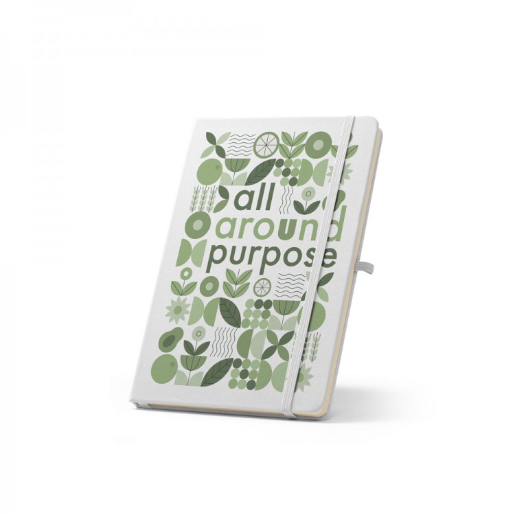 A5 notebook in rPET polyester, 80 lined sheets 100% recycled