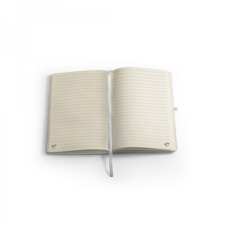 A5 notebook in rPET polyester, 80 lined sheets 100% recycled