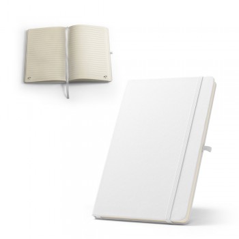 A5 notebook in rPET polyester, 80 lined sheets 100% recycled