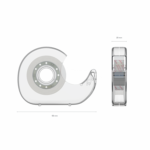 Adhesive Tape in dispenser Crystal, 12mm x 25m - Image 2