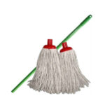 Cotton cleaning mop with handle