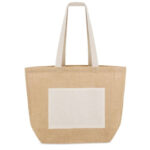 Торба со долга рачка 48x34x17.5см памучна и јута - Image 2