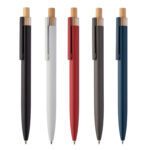 Пенкало алуминиумско со бамбус