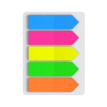 Page marker Neon Arrows, 12 x 44 mm, 100 sheets, 5/1 - Image 2