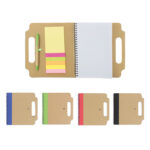 Еко тефтер со пенкало и самолепливи ливчиња