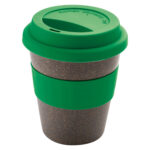 Bamboo mug with silicone lid and grip - Image 8
