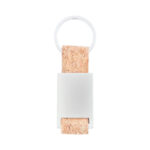 Keyring with natural cork strap - Image 2