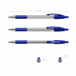 Retractable ballpoint pen ErichKrause® R-301 Classic Matic Grip 1.0 - Image 3