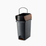 Planet Waste bin Pelican Slim, with pedal, 9 L, black - Image 4