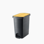 Planet Waste bin Pelican Slim, with pedal, 60 L, black - Image 5