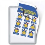 Магнетна рамка А4, магнетна основа, сет 2/1, сива - Image 2