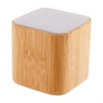 Еко звучник блутут бамбус коцка