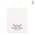 Хартиена кеса 320x410x110мм бела - Image 3