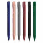 Aluminium pen with soft effect texture