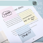 Plastic sticky notes Pastel Bloom, 75x75mm, 50 sheets - Image 9