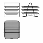 Полица метална мрежа 1/3 - Image 2