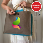 Торба од јута со рачка бамбус - Image 3