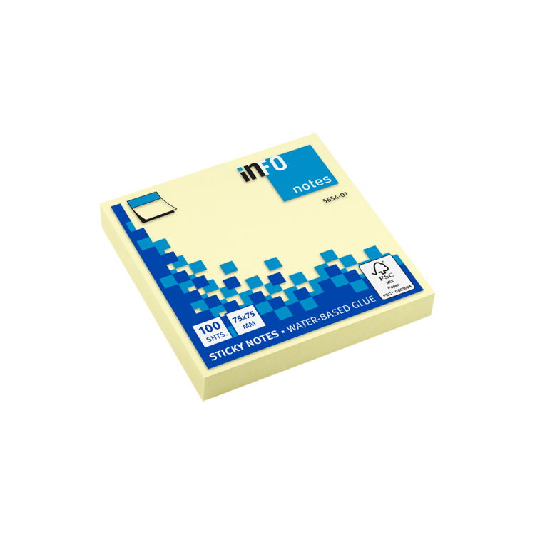 Самолепливи ливчиња 75×75 mm самолепливи ливчиња