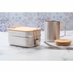 Кутија за храна, инокс, дводелна, 940мл - Image 8