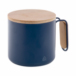 Еко чаша термос 300мл, бамбус капак, рец. инокс - Image 11