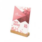 ПВЦ Држач А5, 148*210мм, со дрво - Image 2