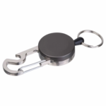 Retractable keychain with metal carabiner - Image 2