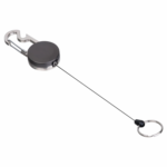 Retractable keychain with metal carabiner - Image 3