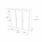 Гардеробер троен колор 120/40/120 - Image 10