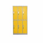 Wardrobe metal, with 6 doors, 90x45x185 RFG - Image 2