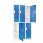 Wardrobe metal, with 6 doors, 90x45x185 RFG - Image 4