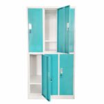 Wardrobe metal, with 6 doors, 90x45x185 RFG - Image 5