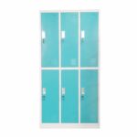 Wardrobe metal, with 6 doors, 90x45x185 RFG - Image 7