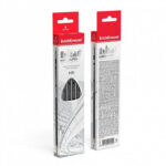 Graphite triangular pencil with an eraser ErichKrause® MEGAPOLIS HB (in box 12 pcs.) - Image 2