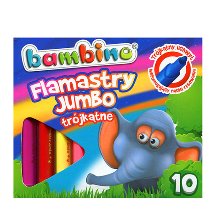 Боици фломастери дебели 1/10 Set of 10 jumbo fibre- tip pens - Image 1