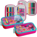 Trolls - pencil case with accessories