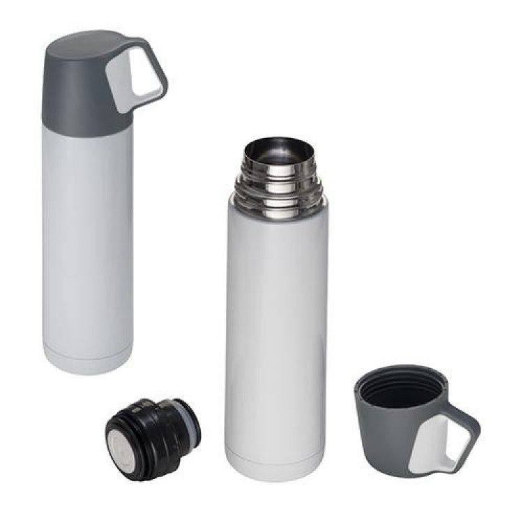 Термос метален 500мл со чаша Термос метален 500мл со чаша - Image 1