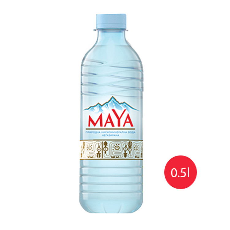 Природна негазирана вода MaYa Вода MaYa негазирана 0.5 л - Image 1