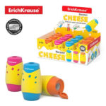 Double hole plastic sharpener Cheese