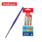 Synthetic brushes ArtBerry® for drawing and decorating, 4 pcs