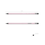 Plastic graphite triangular pencil with eraser ErichKrause® Dots HB - Image 6