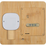Bamboo weather station / wireless charger with digital display - Image 2