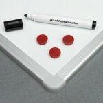 WHITE BOARD MAGNETIC, 100 x 200 ALUMINIUM FRAME - Image 2