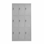 Гардеробер троен со 9 врати 90/45/185