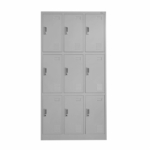 Гардеробер троен со 9 врати 90/45/185